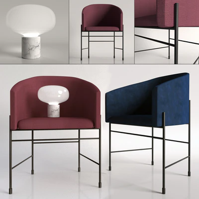 Furniture set / Covent chair and Karl-Johan table lamp by New Works — Вид 1