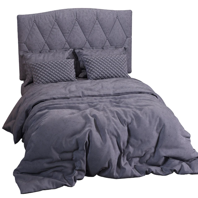 Elliot Curved Upholstered Bed — Descargar