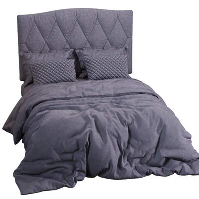 Elliot Curved Upholstered Bed — Ver 3