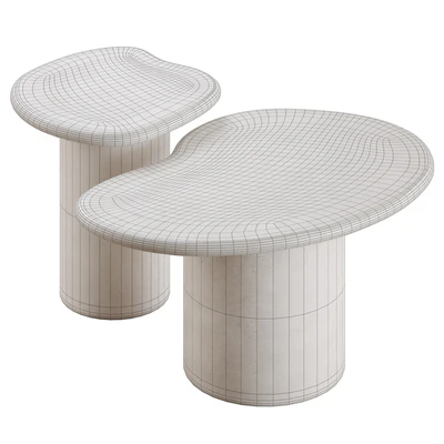 Macarella cement coffee tables in 2 colors — Ver 2
