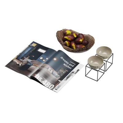 Coffee Table Accessories Magazine Fig Bowl Plate — Вид 3