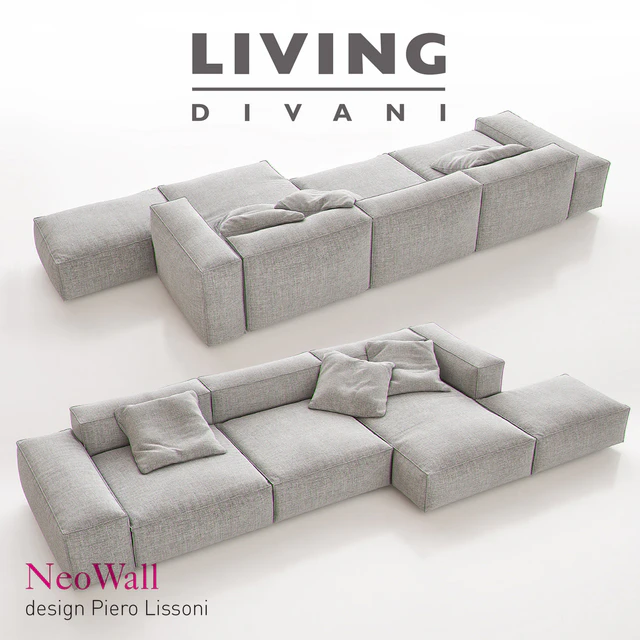 Living Divani - NeoWall Sofa Composition I — Скачать