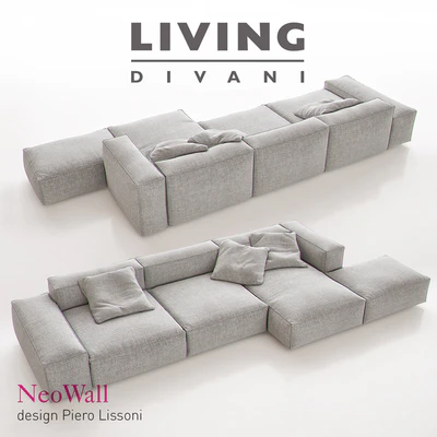 Living Divani - NeoWall Sofa Composition I — Вид 3
