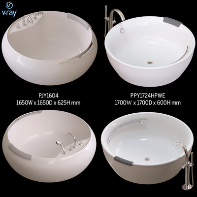 TOTO bathtub ,faucet :PJY1604,PPY1724HPWE,TBS02202B,TBP01301B — Вид 1
