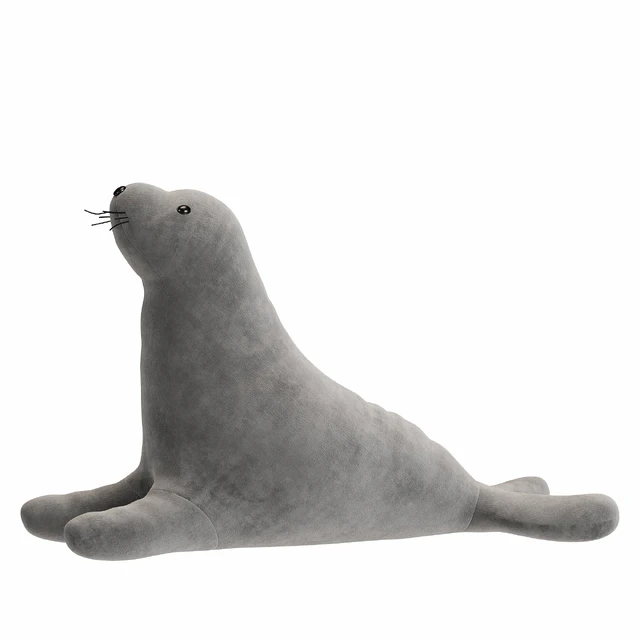 White Seal Plush Toy — Скачать