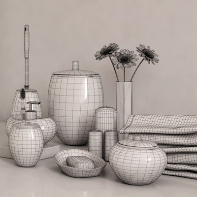 A set of bathroom accessories Primanova Maison Blue — Ver 2