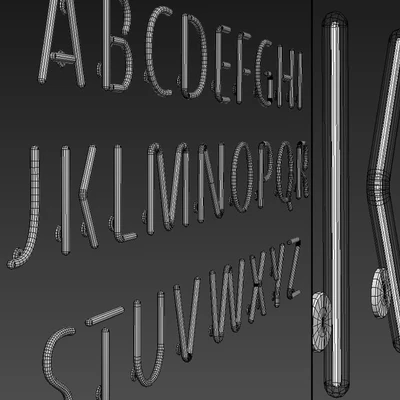 Light modules. Set 10. Neon Alphabet — Вид 2