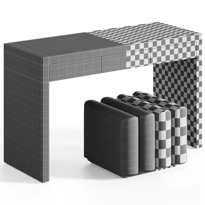 Стол Black&white Indian Bone Inlay от Loft concept — Вид 4