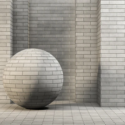 3 Gray Brick Texture 4k (3 Pattern) Seamless - Tileable — Ver 1