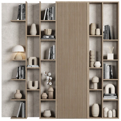Cabinet with shelves 052 — Ver 1
