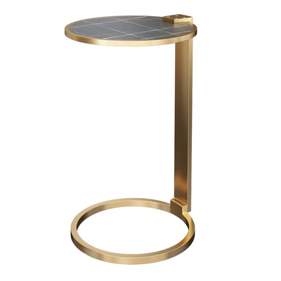 Franz Shagreen Round Cocktail Side Table — Ver 1