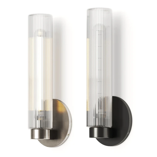 West Elm Fluted Glass Wall Lamp — Descargar