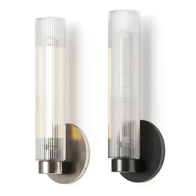 West Elm Fluted Glass Wall Lamp — Ver 2