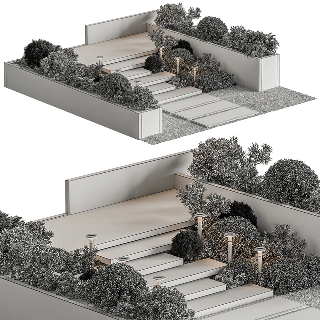 Landscape Furniture stairs - Set 100 — Скачать
