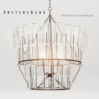 Potterybarn French bottle chandelier — Ver 1