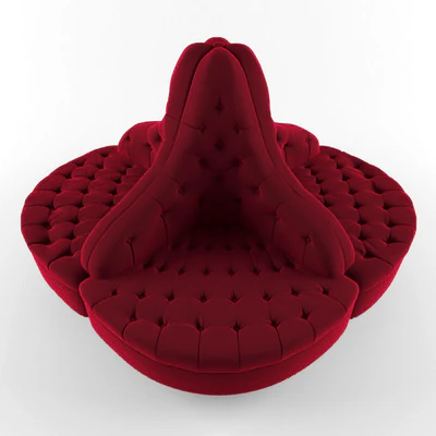 Rounded sofa "Boudoir" — Ver 2