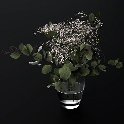 Bouquets of eucalyptus with flowers and grass — Ver 2