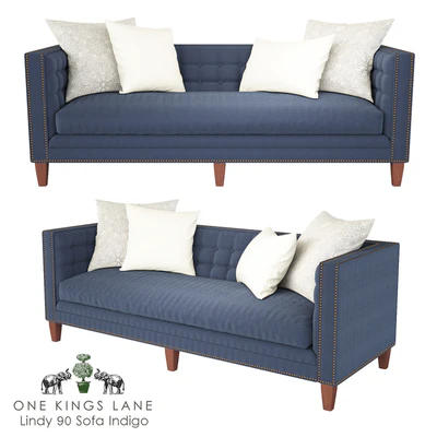 Lindy 90 Sofa Indigo — Вид 1