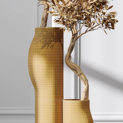 HQ Plants Mission Olive Tree Indoor Vase Set003 — View 5