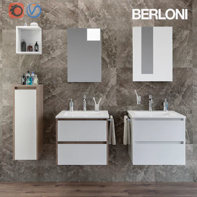 Two sets for the bathroom Berloni Form — Ver 1