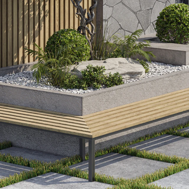 Landscape Furniture with Fountain - Architect Element 07 — Descargar