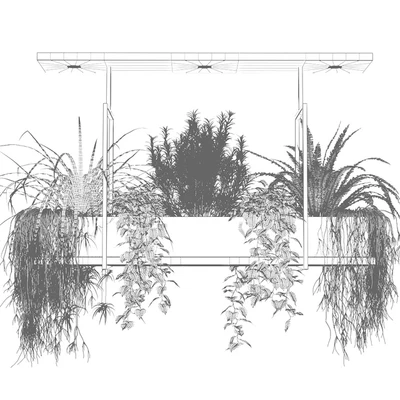 Suspended luminaire with plants OSLO — Ver 2
