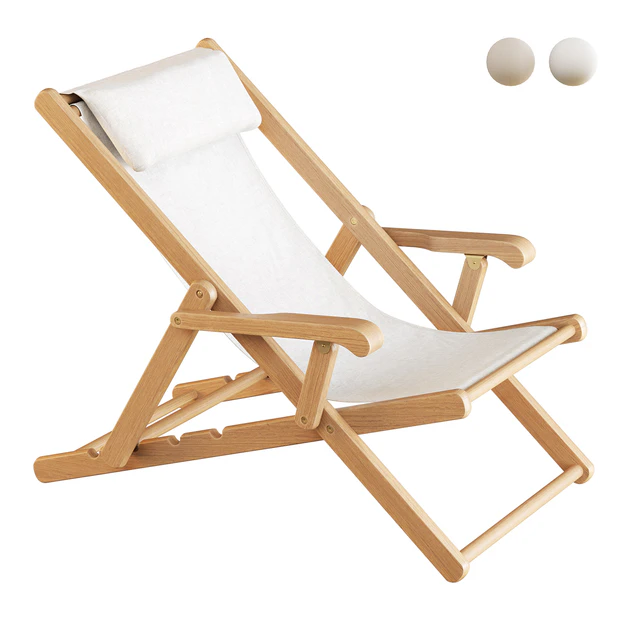 Folding deck chair CHELSEA by Unopiù — Download