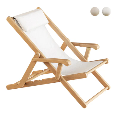 Folding deck chair CHELSEA by Unopiù — View 4