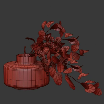 Bouquet with freesias and eucalyptus — Ver 2