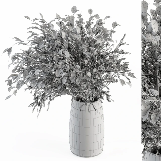 Bouquet - Green Branch in vase 59 — Descargar