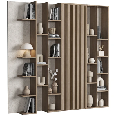 Cabinet with shelves 052 — Ver 3