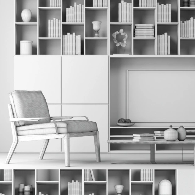 Стенка + Кресла Natuzzi — Скачать