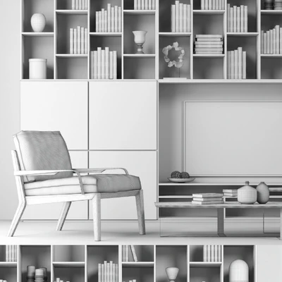 Стенка + Кресла Natuzzi — Вид 3