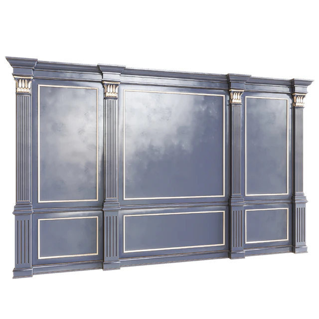 Лепнина стеновая панель с декоративной — Скачать