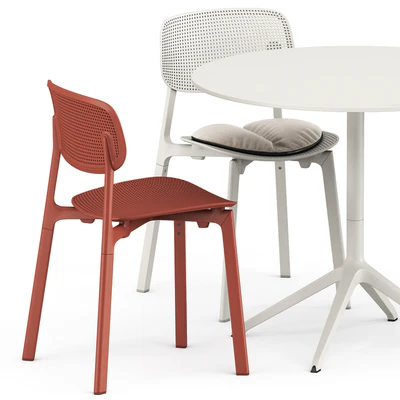 Colander chair and Elephant round table by Kristalia — Ver 4