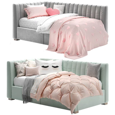 Avalon Upholstered Corner Storage Bed — Вид 1