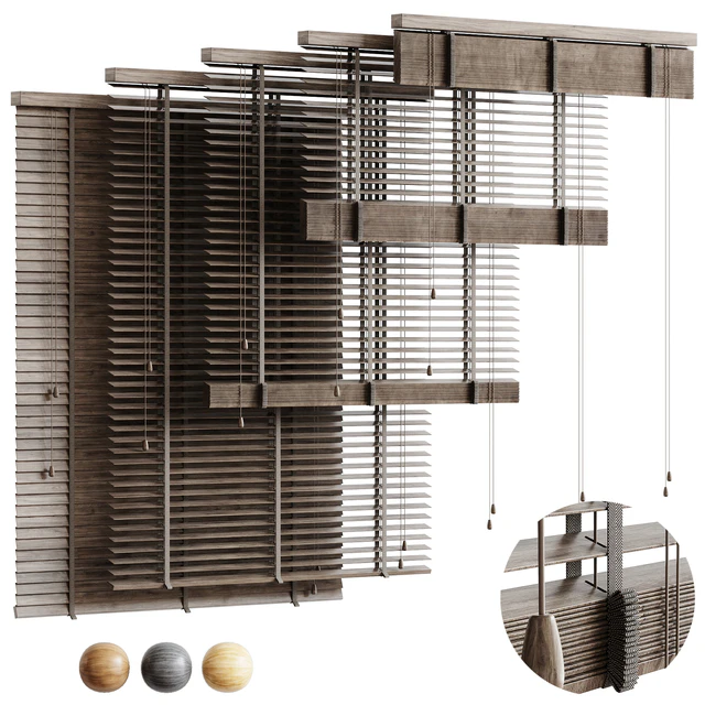 Folding wooden blinds — Descargar