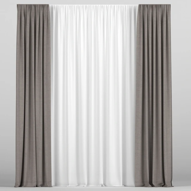 Curtains with tulle — Descargar