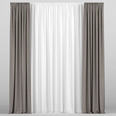 Curtains with tulle — Ver 1