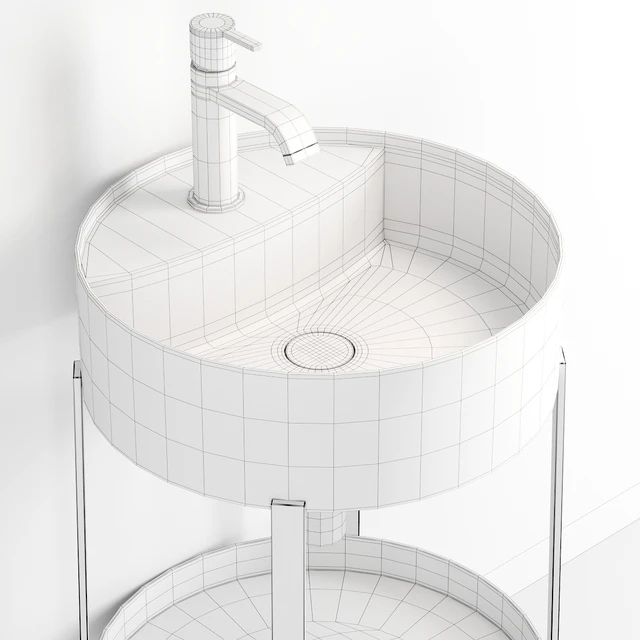 Nic Design Consolle Round Washbasin — Скачать