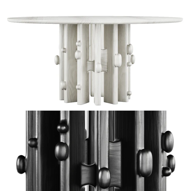 Round dining table CRAFT B01 from Aleks Home — Descargar