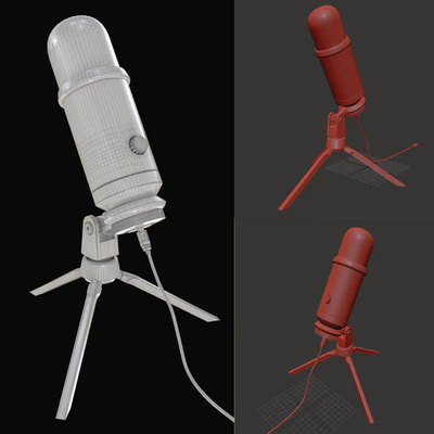 Professional USB Microphone PBR — Вид 3