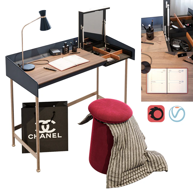 Bontempi Casa Secret Desk — Скачать
