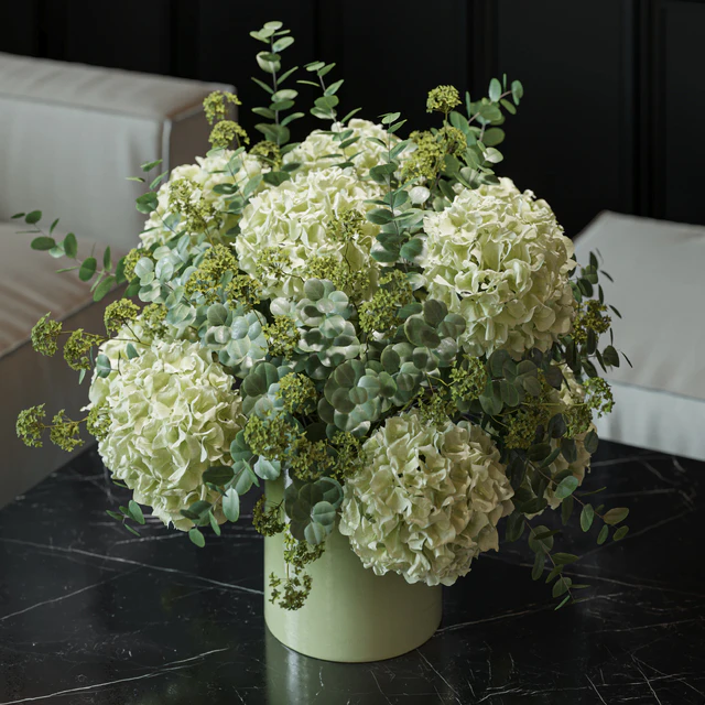Flower Set 051 Green Hydrangea — Descargar