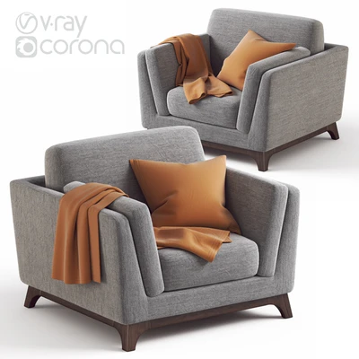 ARTICLE Ceni Pyrite Gray Armchair — Ver 1