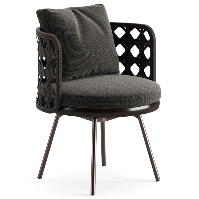Minotti Torii Nest Dining Little Armchair — Скачать
