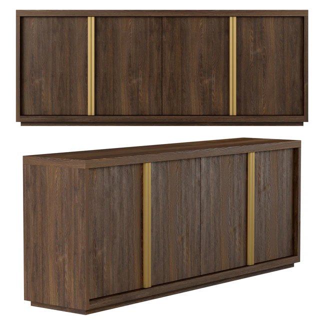 RH Modern Bezier panel 4-door sideboard — Descargar