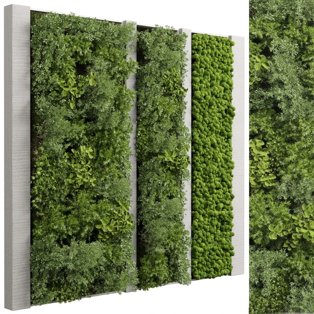 Concrete frame Vertical garden plant and moss garden wall decor box 66 — Descargar