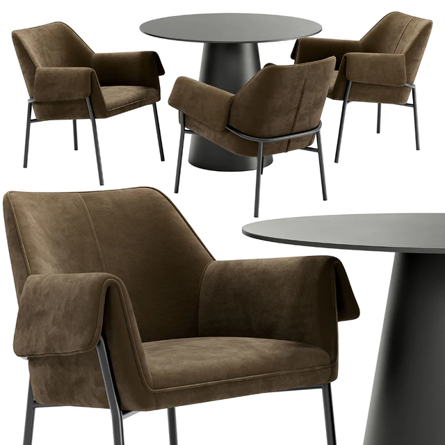 Bess dining chair and Alcor table — Descargar