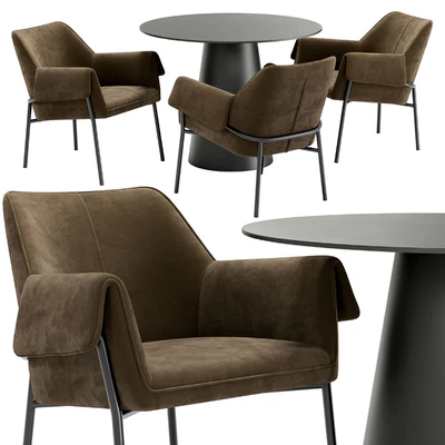 Bess dining chair and Alcor table — Ver 1